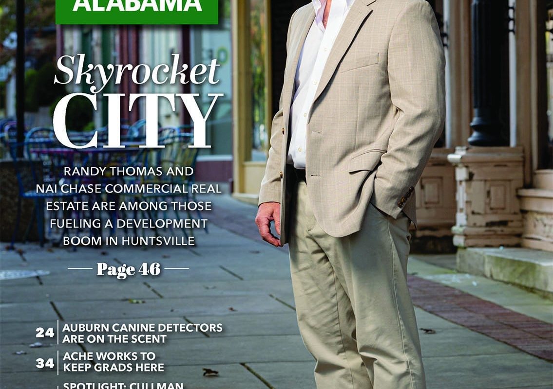 The Cover Page Of Business Alabama Featuring Randy Thomas, NAI Chase Commercial's Executive Vice President - Brokerage