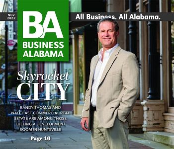 The Cover Page Of Business Alabama Featuring Randy Thomas, NAI Chase Commercial's Executive Vice President - Brokerage
